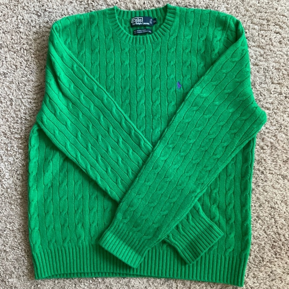 Polo By Ralph Lauren Premium 90% Merino Wool 10% Angora Rabbit Hair XL
